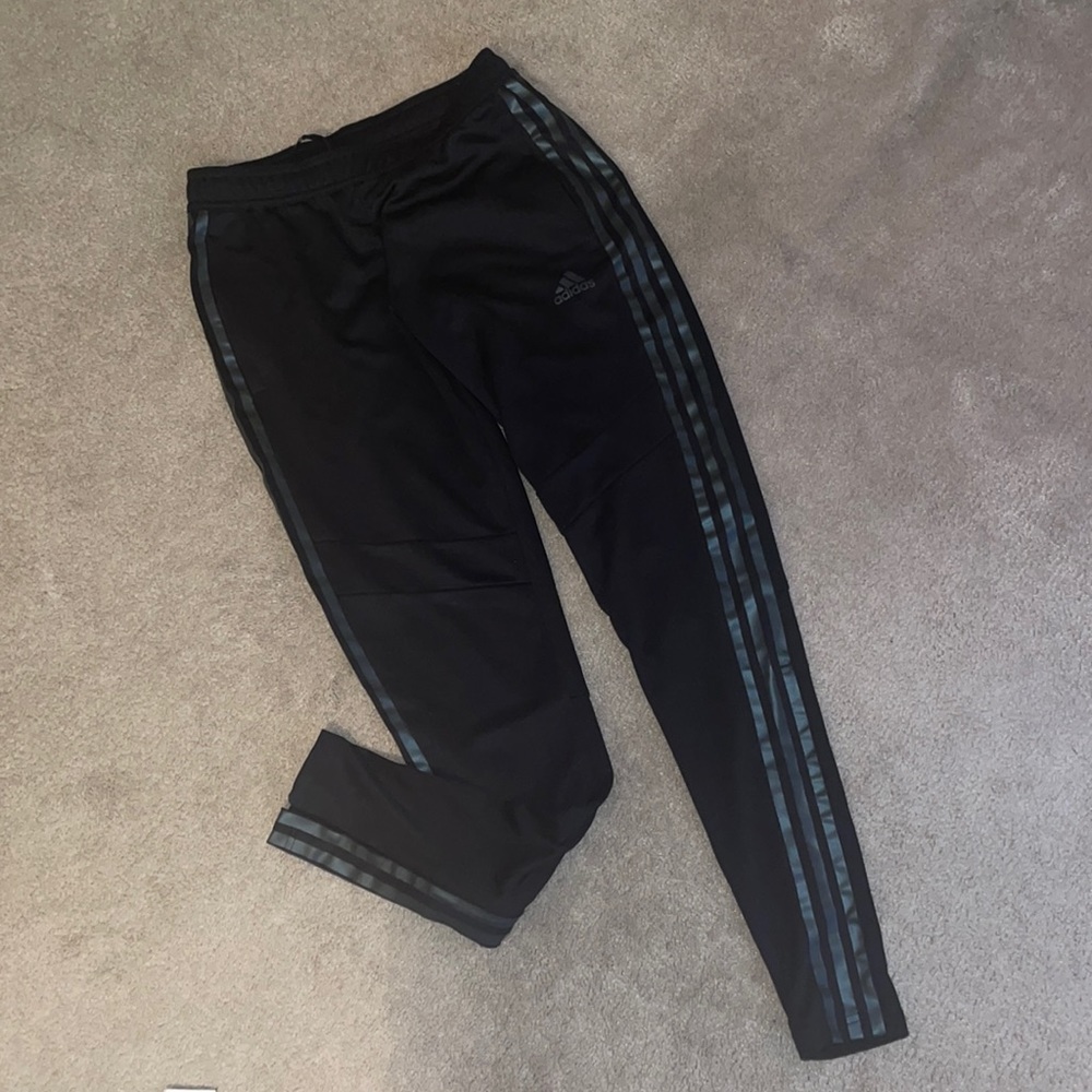 Adidas Tiro tapered track pants XS ankle zips, a tapered fit and sweat-wicking